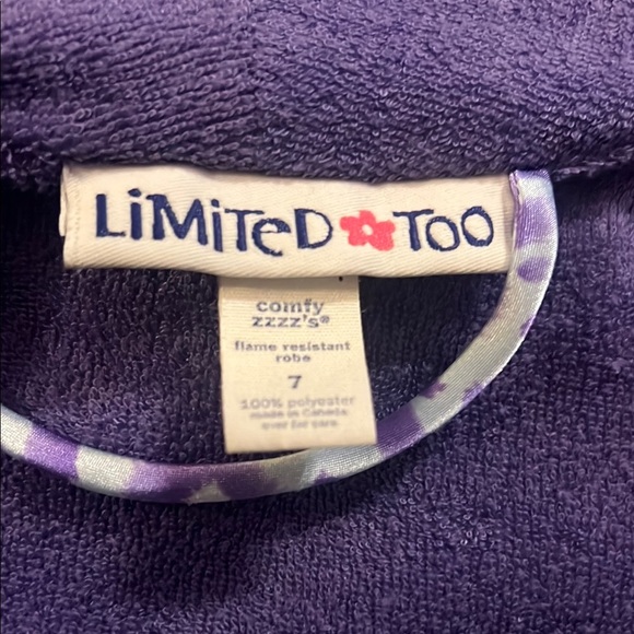 Limited Too Purple Satin Robe Pajamas - Picture 3 of 3